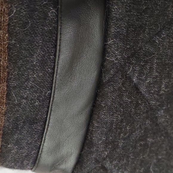 🦙Alpaca Wool Men's Gray Brown Zip snap Vest Jacket $395 Daniel Cremieux New - Picture 4 of 16